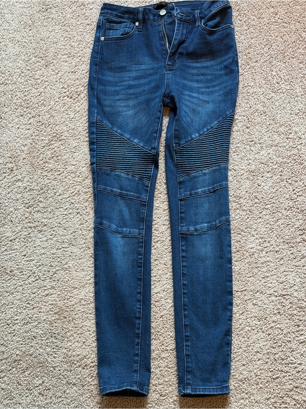 bebe Women’s Moto Skinny Jeans
